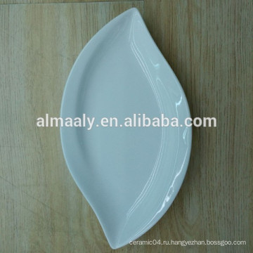 горячий-продажа чистый белый керамическая посуда Китай 7.5 8 рис блюдо керамическая тарелка с фруктами